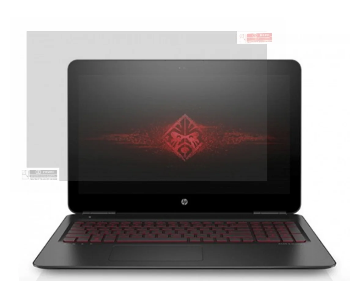 Прозрачная/матовая фотопленка для ноутбука HP Pavilion Gaming NB WASD 15 AD006tx BC011tx ac067tx ae020tx ac622tx, 3 шт.