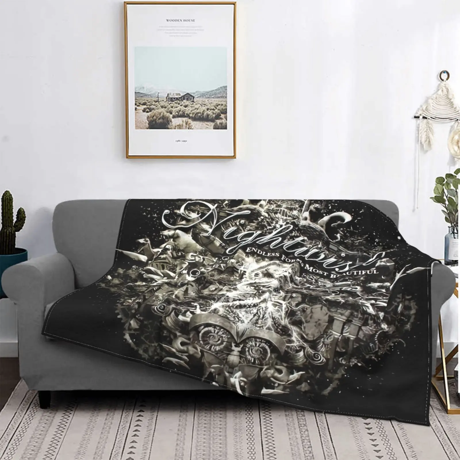 

Одеяло с симфоническими формами Nightwish, для двуспальной кровати, дивана, плед