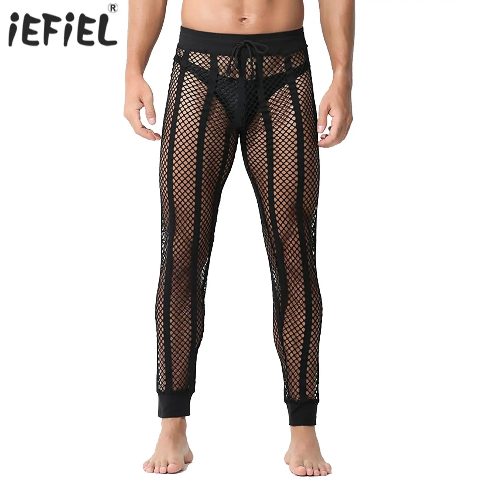 

# S-XL мужские прозрачные сетчатые брюки, леггинсы для фитнеса, тренировок, бодибилдинга