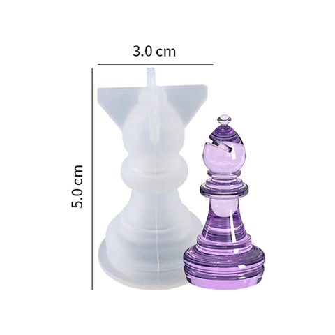 1 шт., силиконовая форма для шахматных фигур, эпоксидной смолы