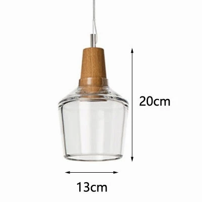 

Modern Led Glass Pendant Lights Fixture With Wood Vintage Rustic Hanging Lamps Cafe Bar Restaurant Decor Loft Lighting Luminaire