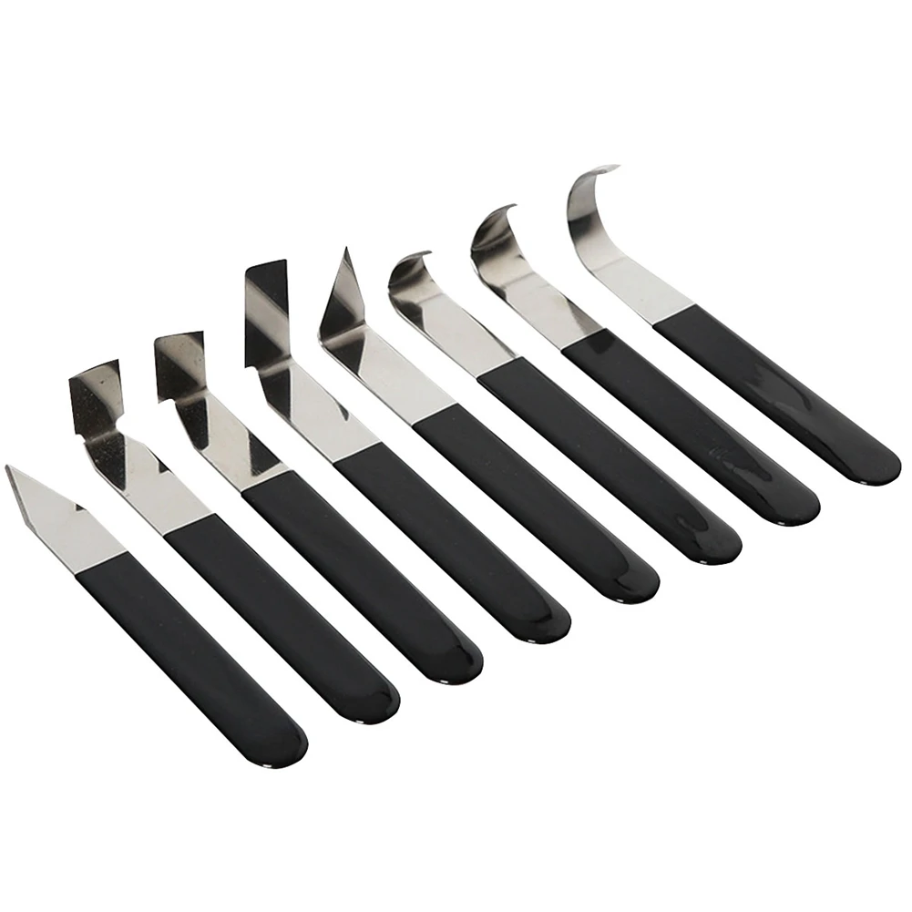

Pottery Mold Repair Knife 8-Piece Pottery Clay Plastic Tool Pottery Sculpture Modeling Knife