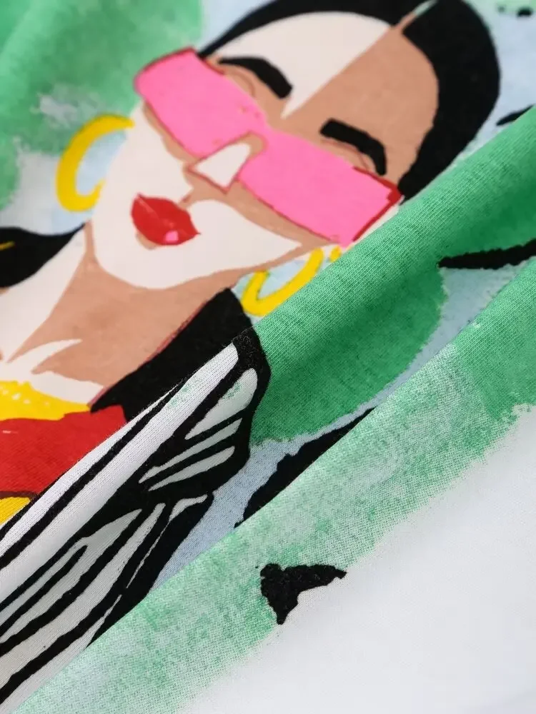 Футболка женская хлопковая с круглым вырезом и коротким рукавом