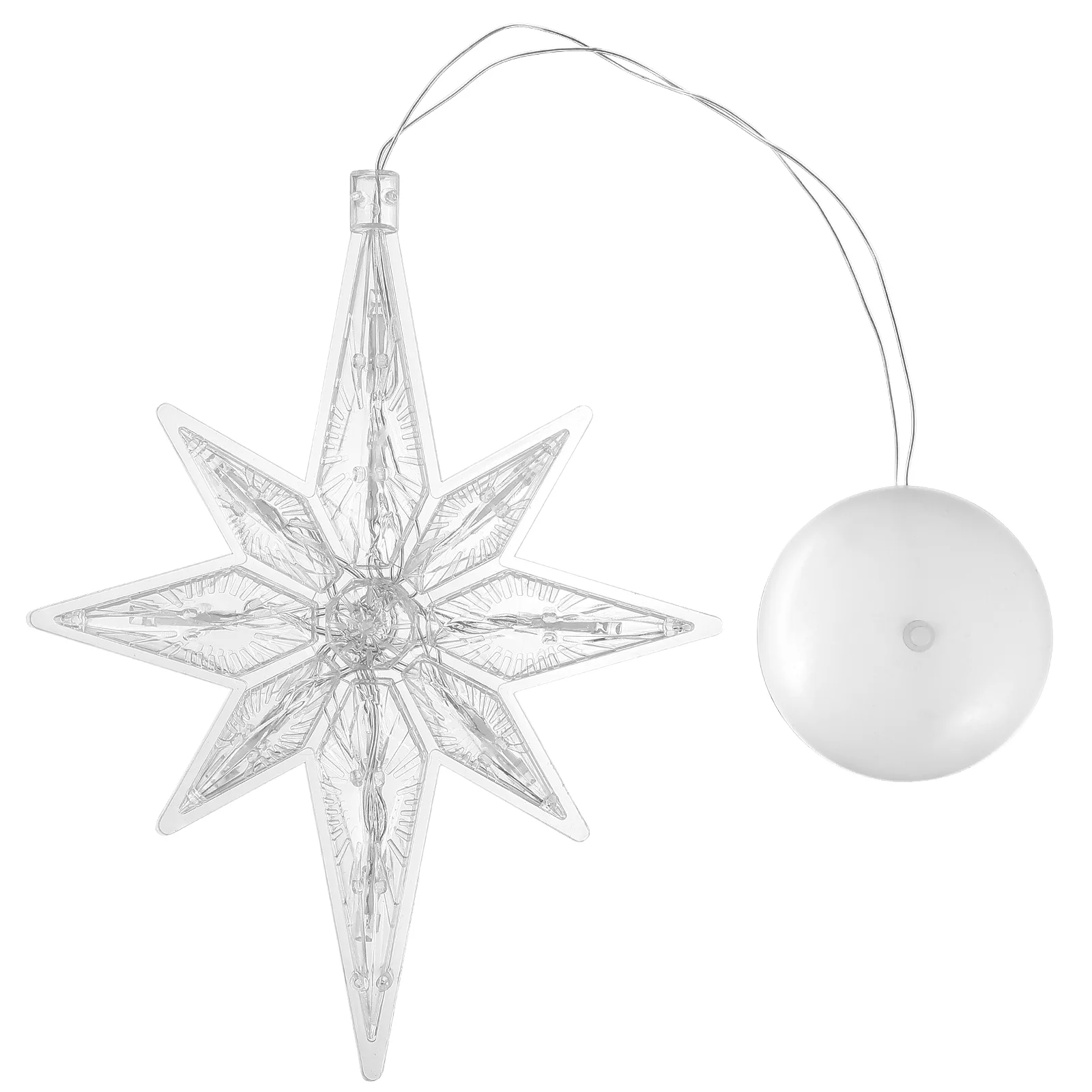 

1 Pc Christmas Sucker Warm White Decorative Christmas LED Sucker Window Lamp for Festival Holiday