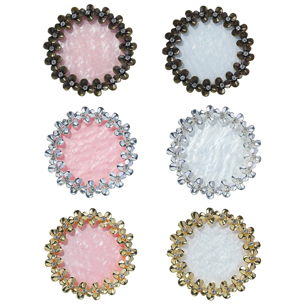 

1PC Round Resin Nail Color Palette Nail Art Display Shelf Gel Polish Pallet Mixing Drawing Paint Plate Pad Manicure Tools