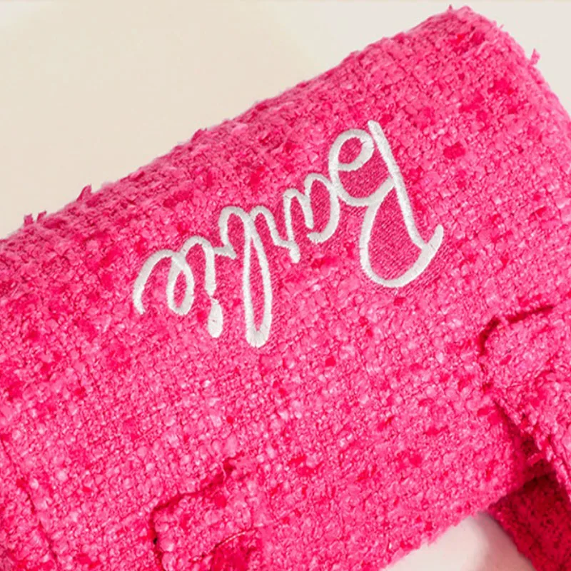 Сумка на плечо Барби для женщин кожаный саквояж кросс-боди с широким ремешком