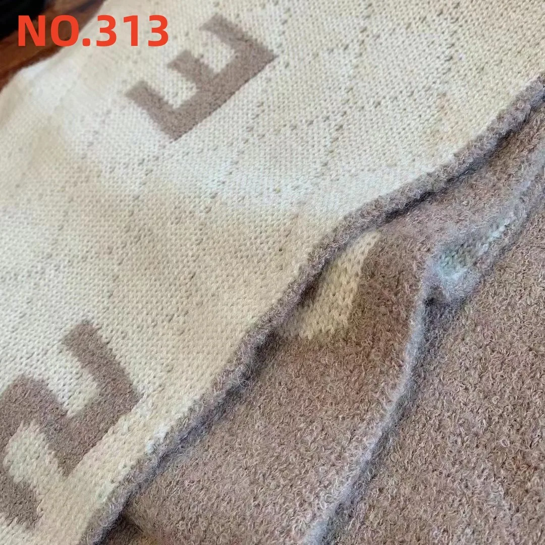 

Дизайнерский брендовый шерстяной шарф для женщин, шейный платок из хлопчатобумажной шерсти, Женский кашемировый платок с принтом, толстый ...