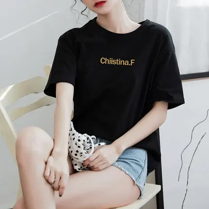 

Женская футболка с коротким рукавом и круглым вырезом, красное Повседневное платье из сукна, весна-лето-осень 2021