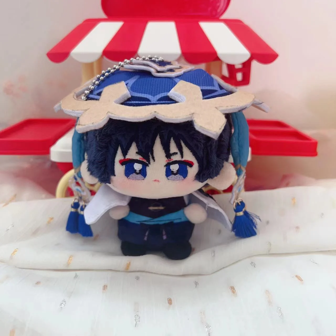 

10 см игра Genshin ударная плюшевая игрушка Kunikuzushi Scaramouche Wanderer тартаглия Xiao Kamisato Ayato Plushie куклы брелок подвеска