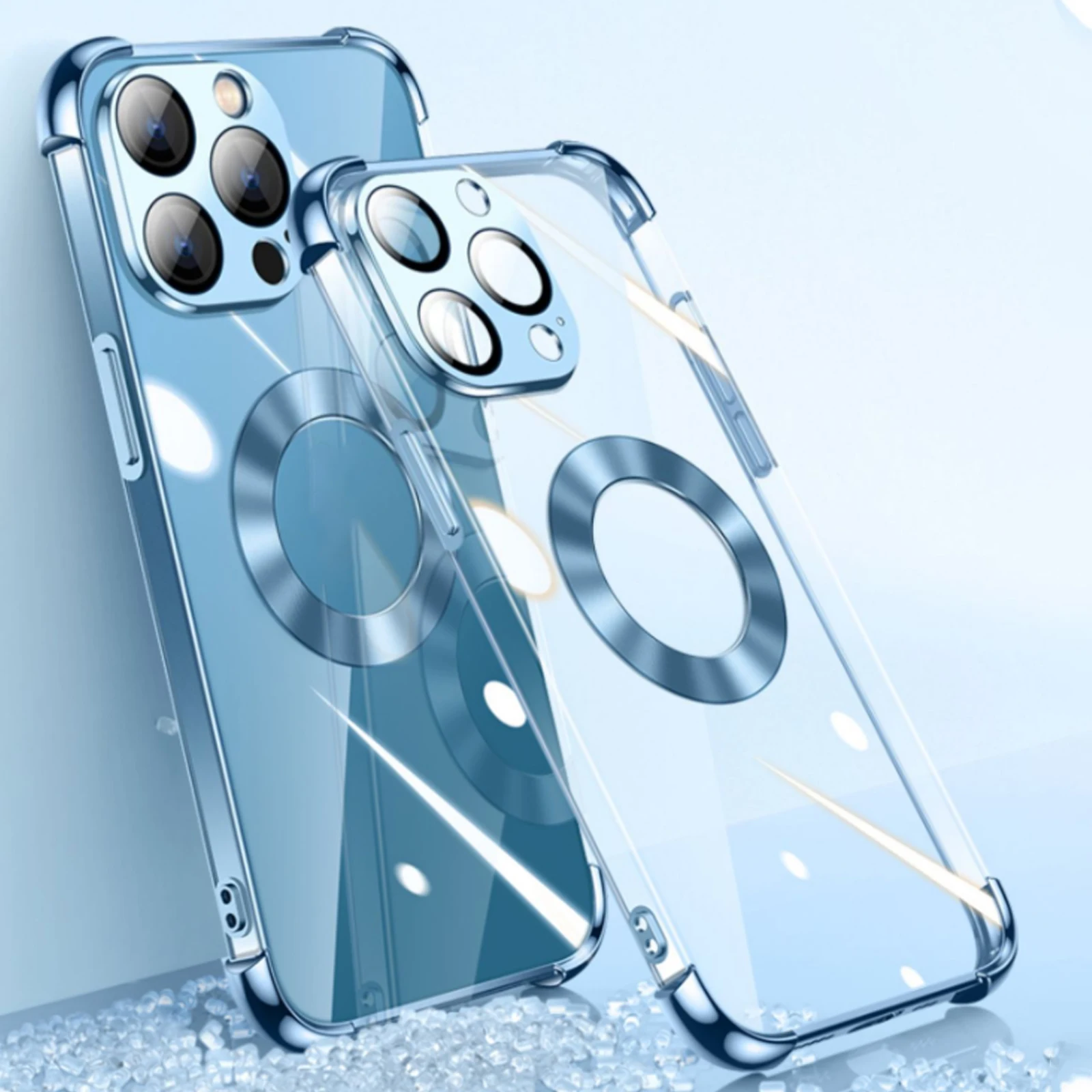 

Luxury Plating with lens Camera Protector Case for iPhone 14 Pro Max Plus Soft Clear Case Thin Slim Shockproof Bumper Cover 2022