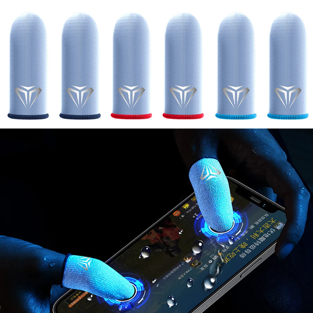 

1/2 пар чехлов для кончиков пальцев для PUBG мобильных игр дышащий рукав для пальцев для сенсорного экрана водонепроницаемые мобильные Игровы...