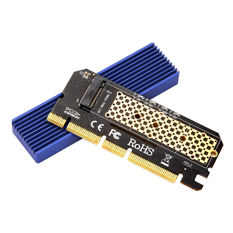 

M.2 NVMe NGFF SSD to PCIe 3.0 X4 X8 X16 Adapter Card 32Gbps SSD PCI-E Converter Support M key B＆M key for 2230-42-60-80