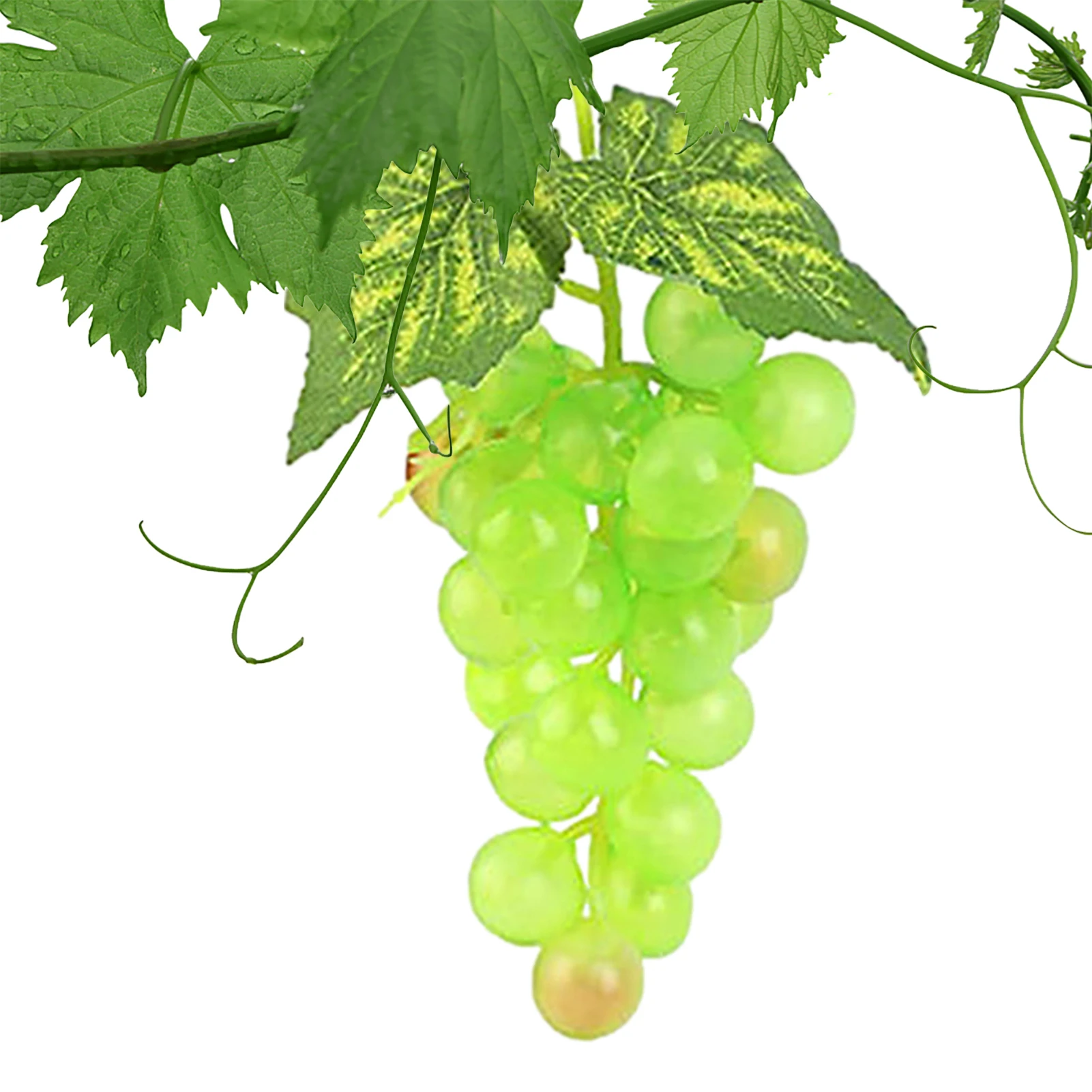

18pcs 13cm Artificial Grape Cluster Fruit Grapes Plastic Fake Leaves Christmas Home Garden DIY Wedding Party Decoration Props