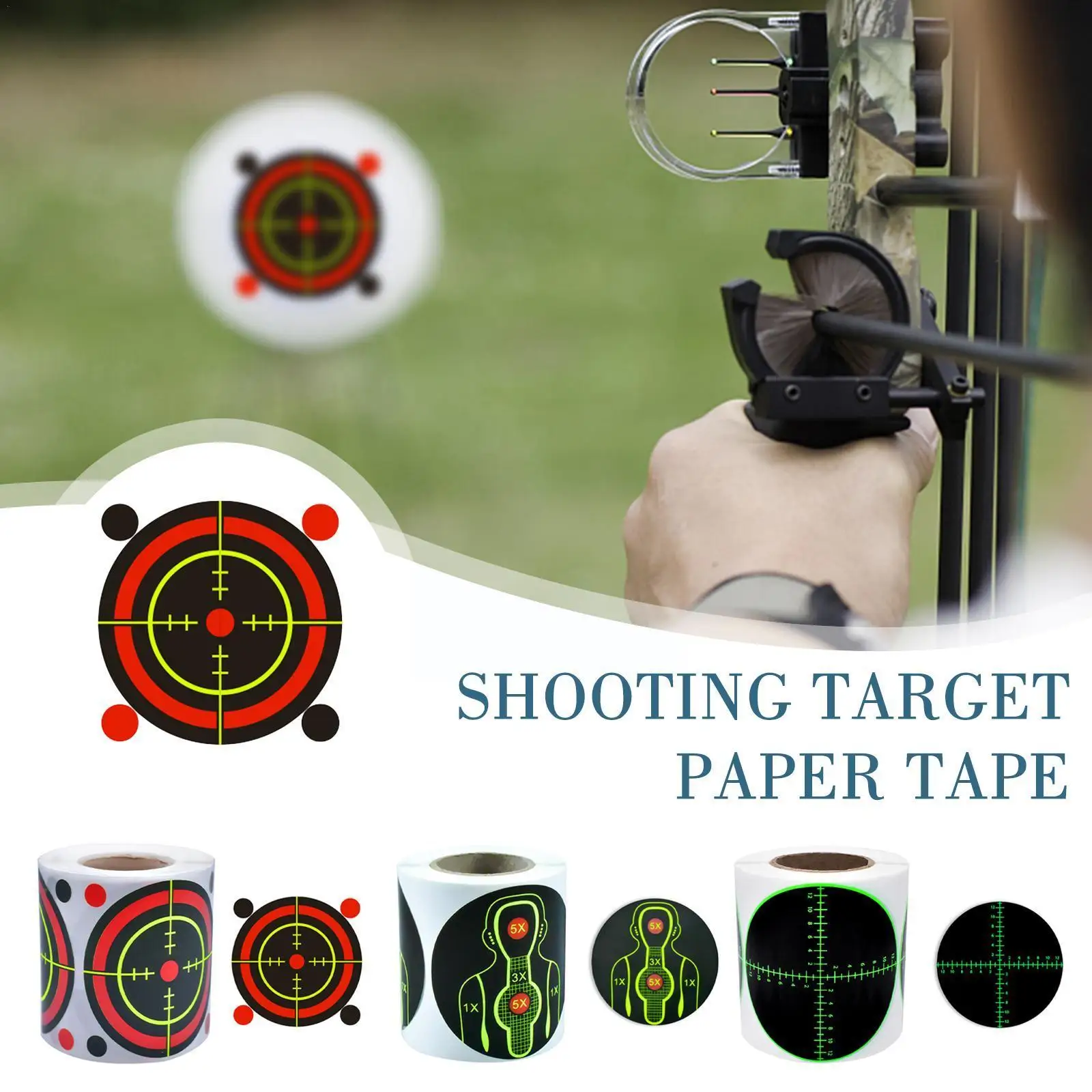 

Splash Flower Target 8-Inch Adhesive Reactivity Target Paper Splash Paper Target Target Fluorescent Shooting Stickers B1W6