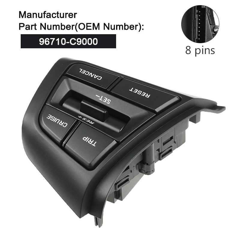 Новый мультимедийный переключатель рулевого колеса 96700-C9000 96710-C9000 кнопка
