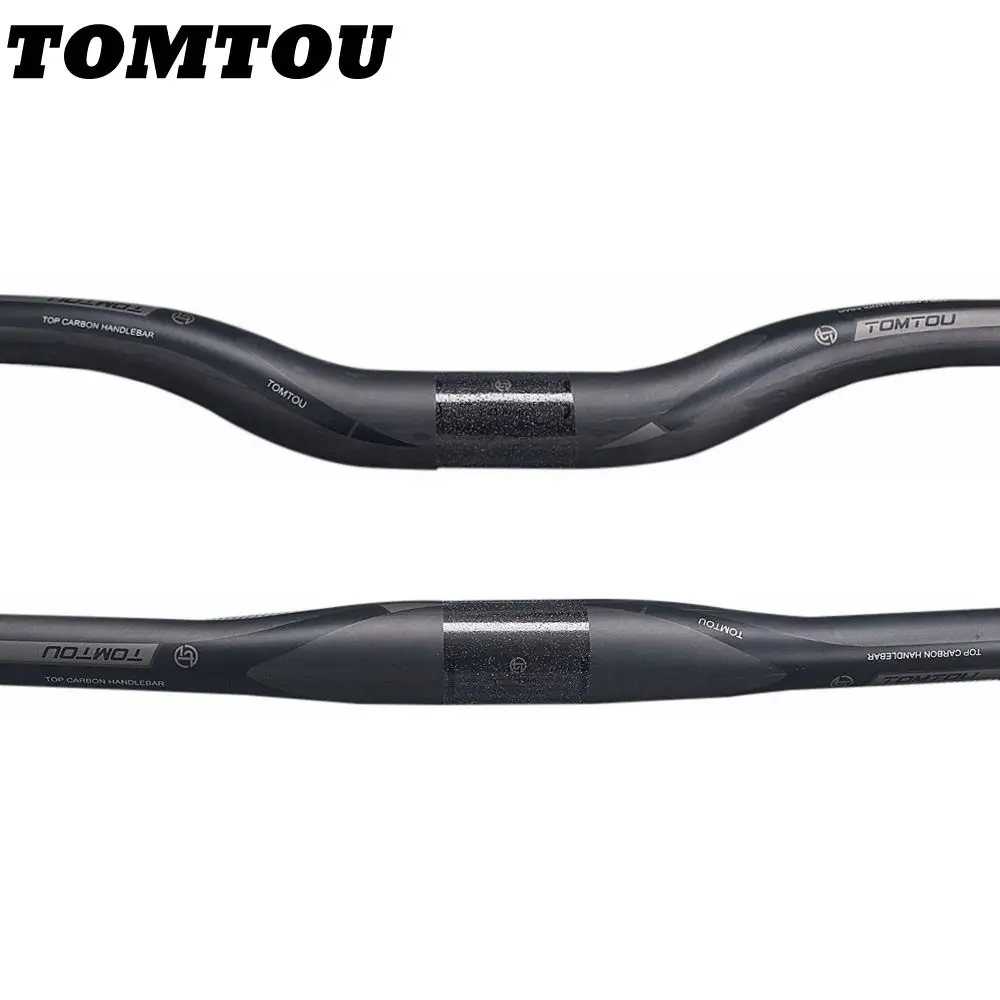 

TOMTOU Gray Matte UD Carbon Fiber MTB Bicycle Handlebar 31.8mm Cycling Parts Width 580/600/620/640/660/680/700/720/740/760mm