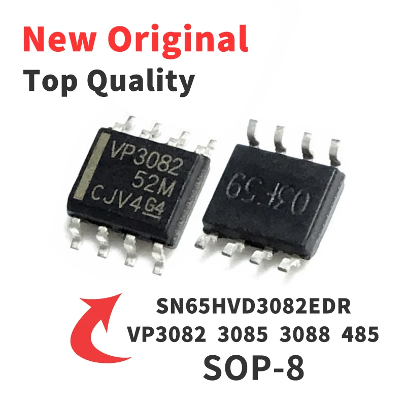 

10PCS VP3082 SN65HVD3082EDR 3085 3088 485 SMD SOP8 Chip IC Brand New Original