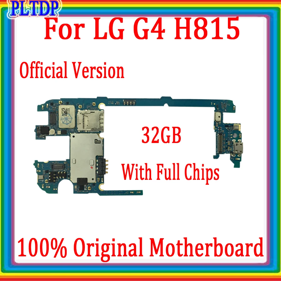 

100% Tested Full Working Mainboard For LG G4 H810 H811 H812 VS986 H818 Motherboard Original Unlocked Android System Logic Board