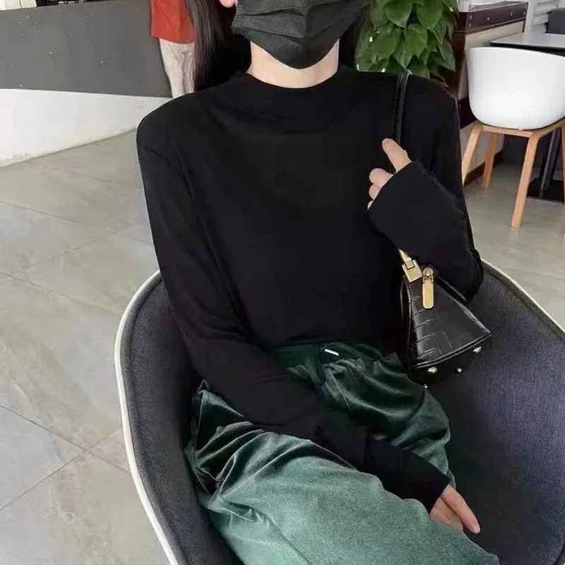 Стильная внутренняя женская трикотажная футболка с базовым слоем новинка 2024