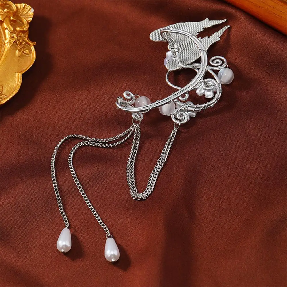 Крылья ангела Сказочные манжеты для ушей Длинные кисточки Манжеты эльфа