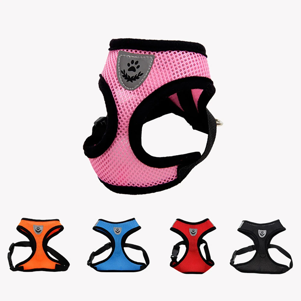 

Nylon Dog Harness Dog Leash Dog Chain Set Adjustable Vest Harness Soft Outdoor Walking Lead Leash For Dogs Pet Supplies