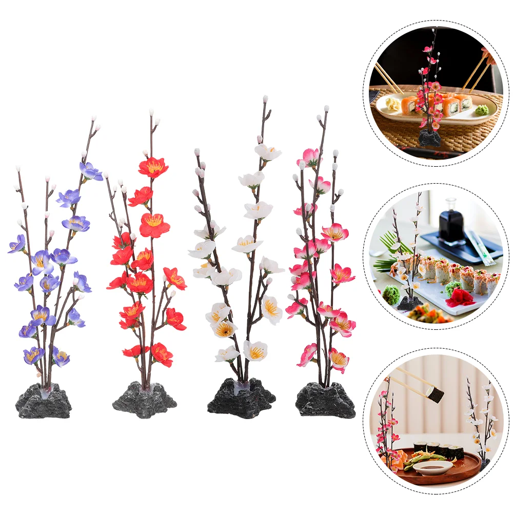

Flower Sushi Plate Japanese Flowers Sashimi Fake Ornament Decoration Tankdecor Table Serving Decorations Artificial Decorative
