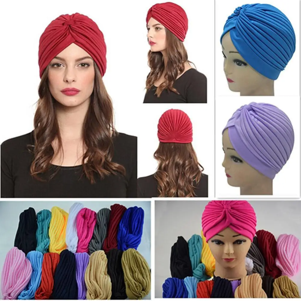 

High Elasticity Breathable Dome Indian Turban Hat Women Hat for Outdoor