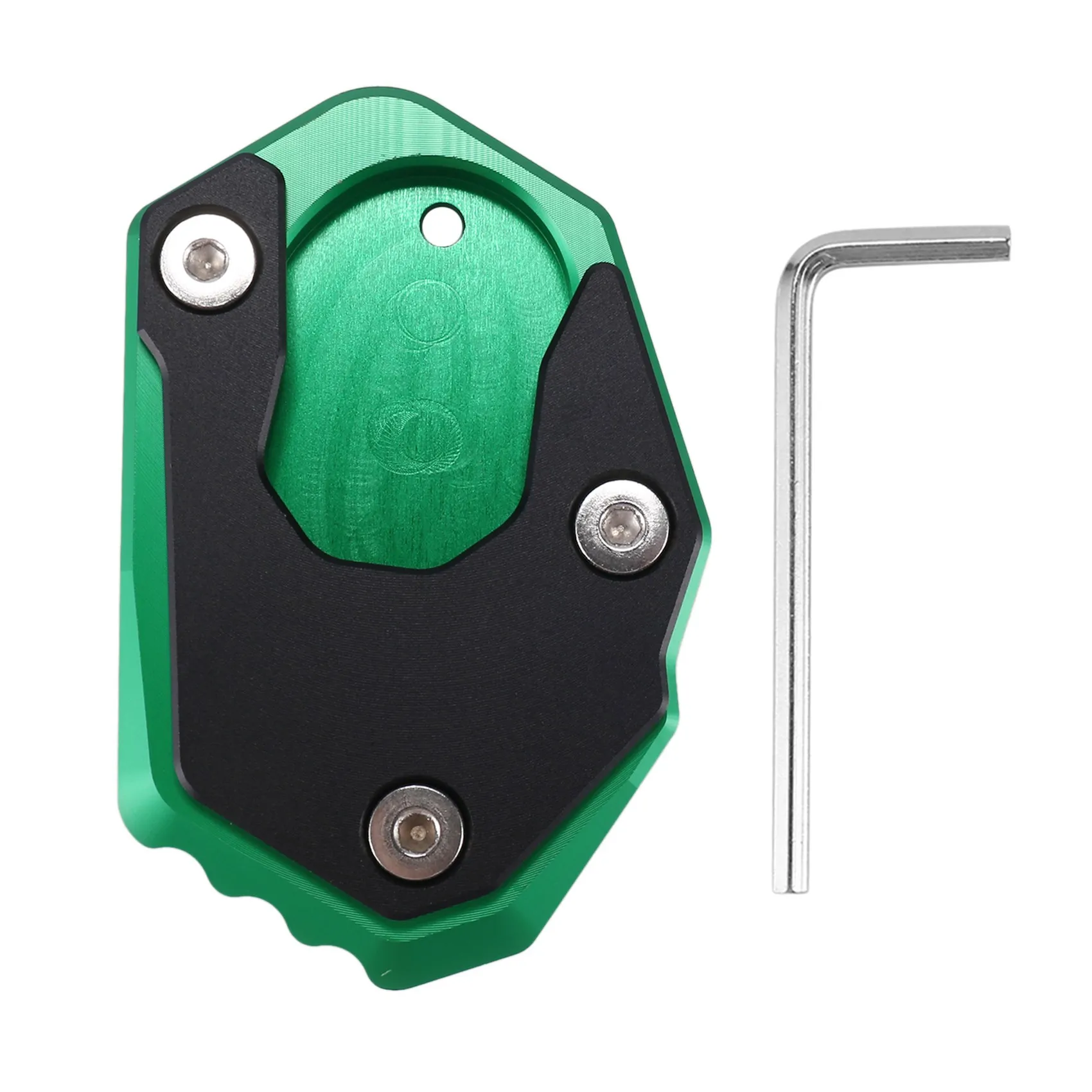 

Kickstand Plate Extension Pad Stand Enlarger for Kawasaki Z900 Z900RS SE 2022 Z1000 Z1000SX ER6N Z650 ZX6R(Green)
