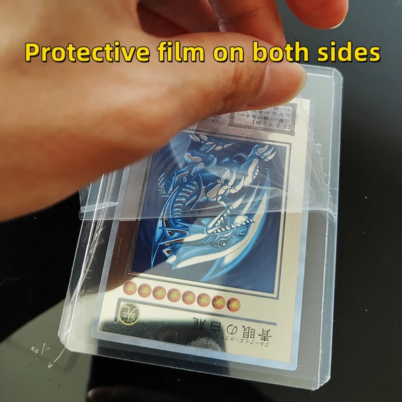 Железная карточка Yugioh с рукавами яркие голубые глаза темные Волшебные обелиски