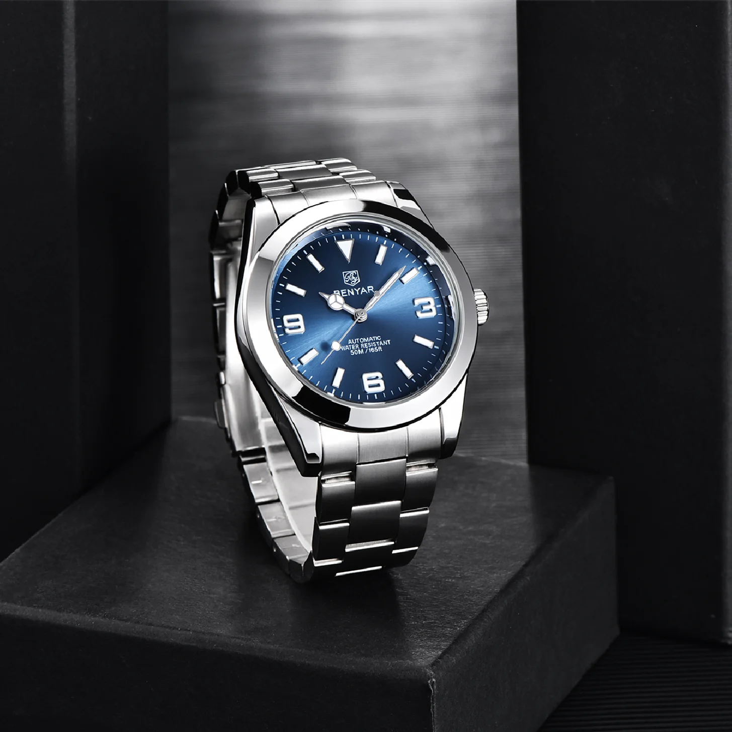 

BENYAR Top Brand Mens Mechanical Wristwatch 50ATM Waterproof Clock Sports Watches Fashion Diver Watch Men Relogio Masculino