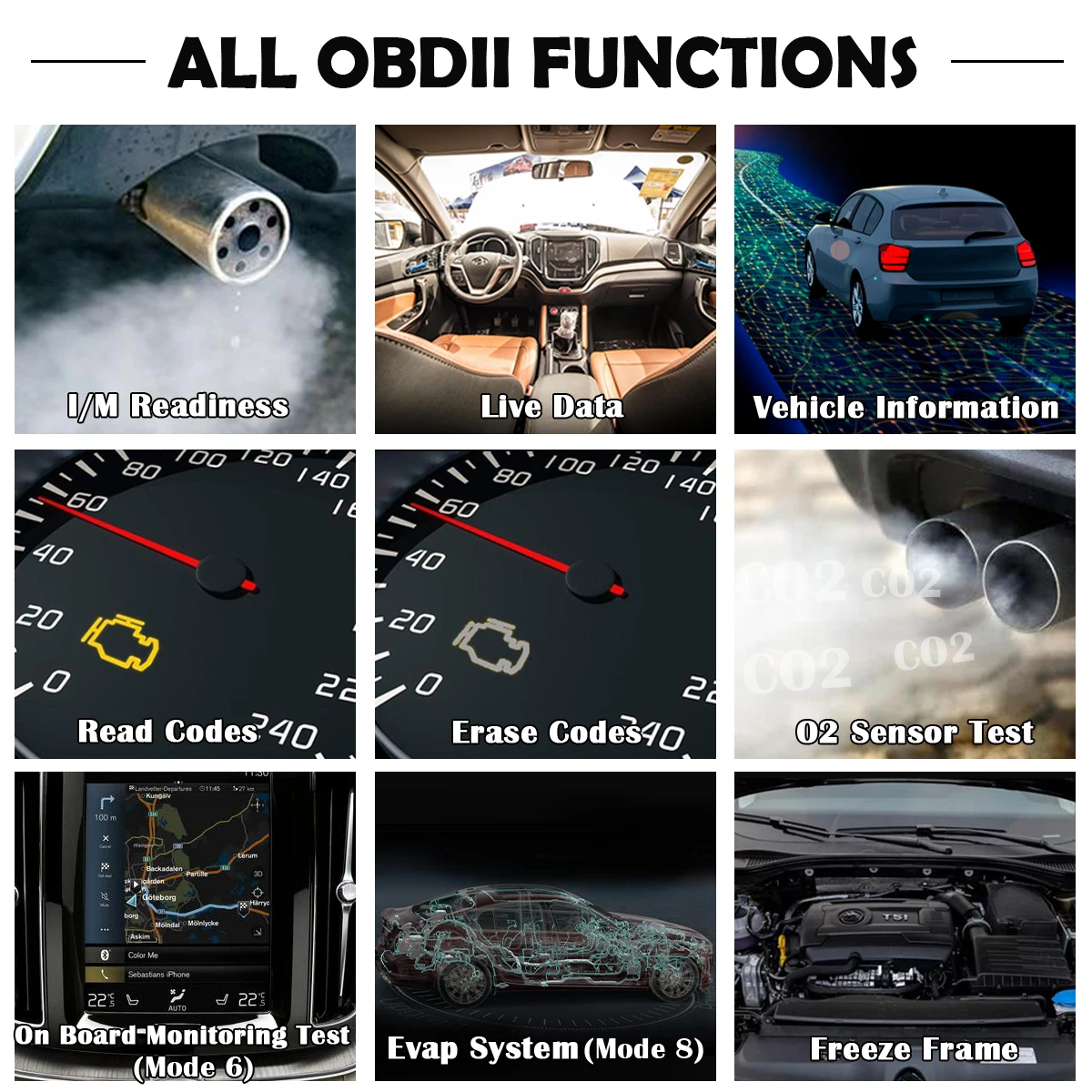 Obd2 Автомобильный Сканер Диагностический Инструмент Считыватель Кодов Тестер