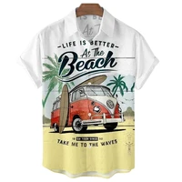 summer 5xl mens shirts eagle coconut 3d print street fashion unisex retro car beach hawaiian loose shirts breathable top