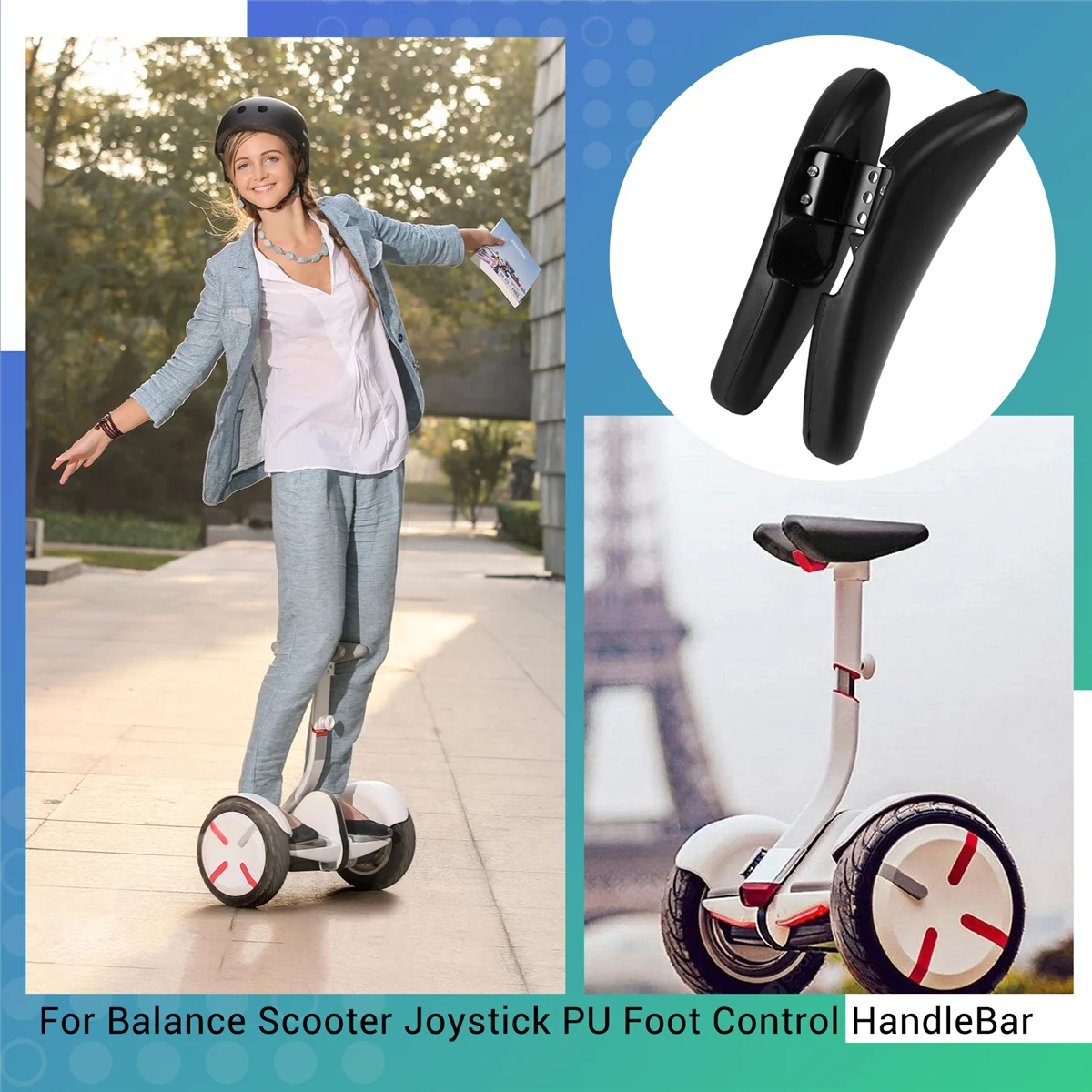 Для Ninebot Mini Pro Balance Scooter Джойстик Руль из искусственной кожи для ножного управления