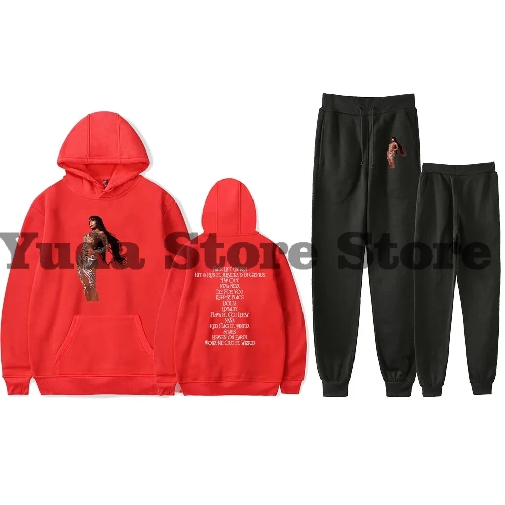 Shenseea Tour Never Gets Late Here Tracklist Merch Комплекты из 2 предметов Толстовка с карманами и