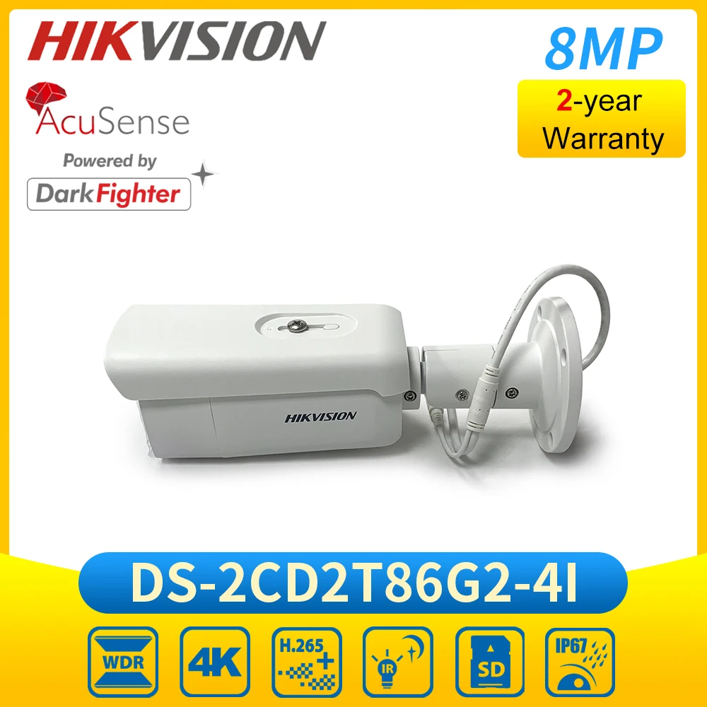 

Hikvision DS-2CD2T86G2-4I 4K 8MP Bullet AcuSense CCTV Camera Outdoor POE IP67