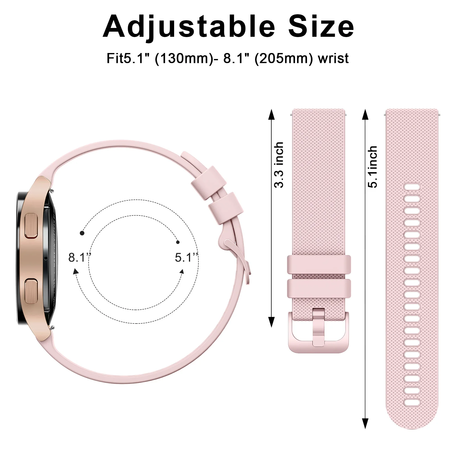 Watch Strap for Haylou RS4 Plus/LS02/ RS4 LS12 Band Watchband Bracelet Wristband for Xiaomi Mibro Lite/Mibro Color Air Strap