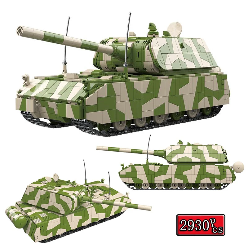 

Вторая мировая война, серия военных моделей, немецкий танк Panzer VIII Maus, модель «сделай сам», строительные блоки, кирпичи, рождественские игрушки