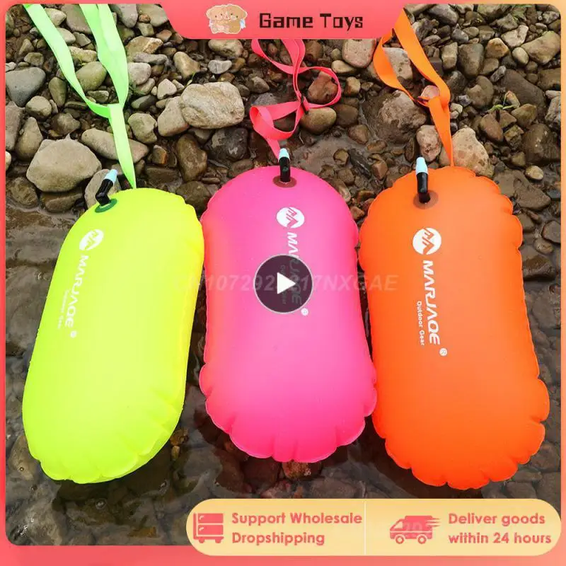 

1~10PCS Swimming Buoy Pvc Environmental Inflatable Flotation Bag With Waist Belt Safety Bag For Swimming Water Sport Storage