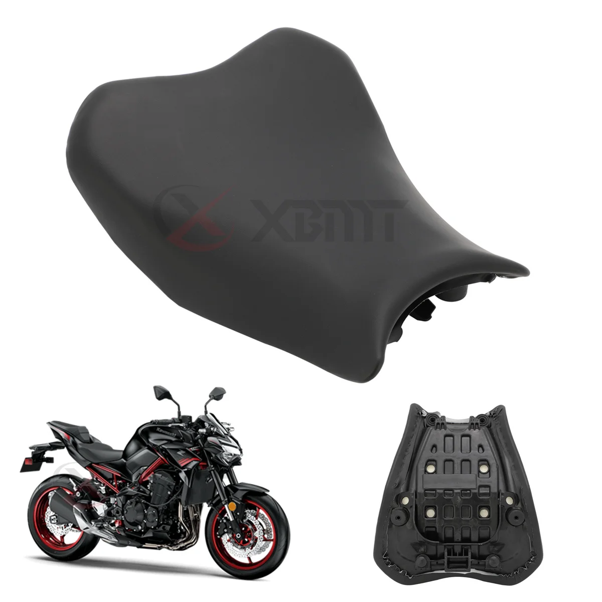 

Motorcycle Black Front Driver Rider Pillion Seat For Kawasaki Z900 2017 2018 2019 2020 2021 2022 2023