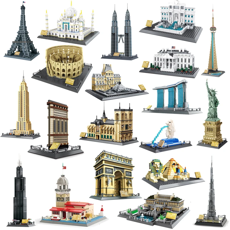 Micro City Eiffel Tower Arenas Empire State Building World F