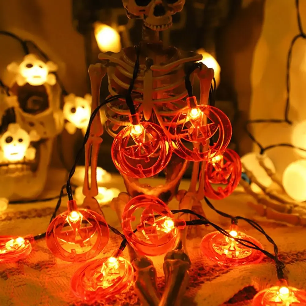Пластиковое светодиодное ожерелье с черепом световая строка красочные