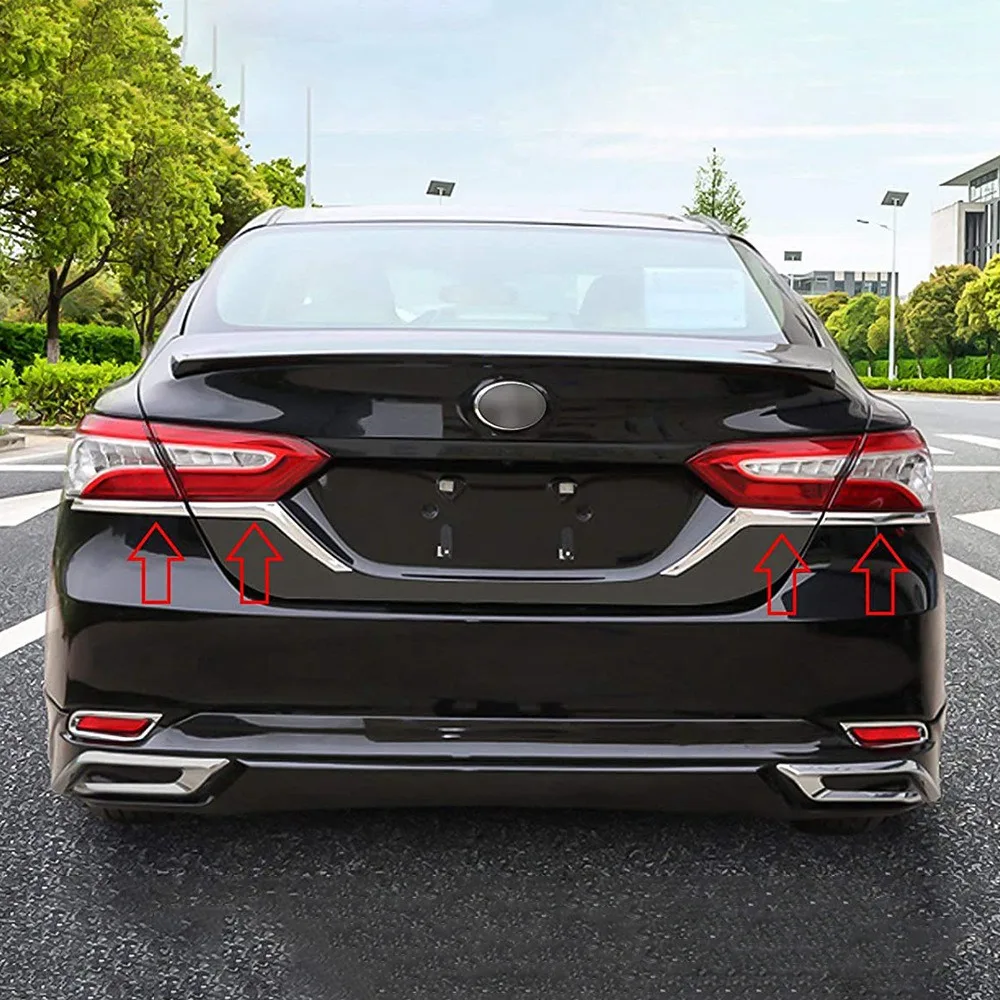 Хромированная Задняя панель для Toyota Camry L LE XLE 2017 2018 2019 2020