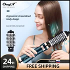 2 в 1 электрическая автоматическая вращающаяся щетка для сушки волос Расческа фен для завивки волос роликовая Плойка для завивки волос салонная расческа стайлер для укладки