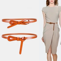 belt womens leather office 365 fashion decorative suit coat with skirt knotted pure leather waistdesigner luxury female belt