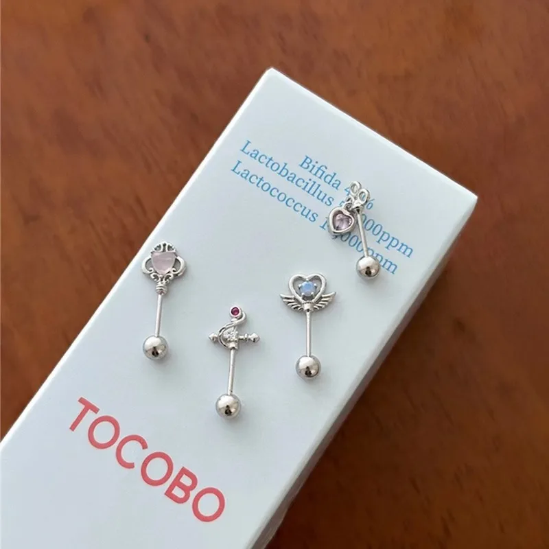 1 шт. милые серьги-гвоздики серебряного цвета с любовью для женщин новые модные