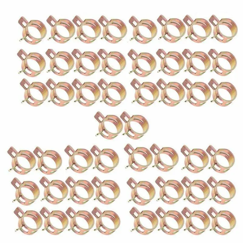 

50pcs/set Car Spring Clips Fastener 5/6/7/8/9mm Spring Clip Fuel Water Line Hose Pipe Air Tube Clamps Auto Accessories