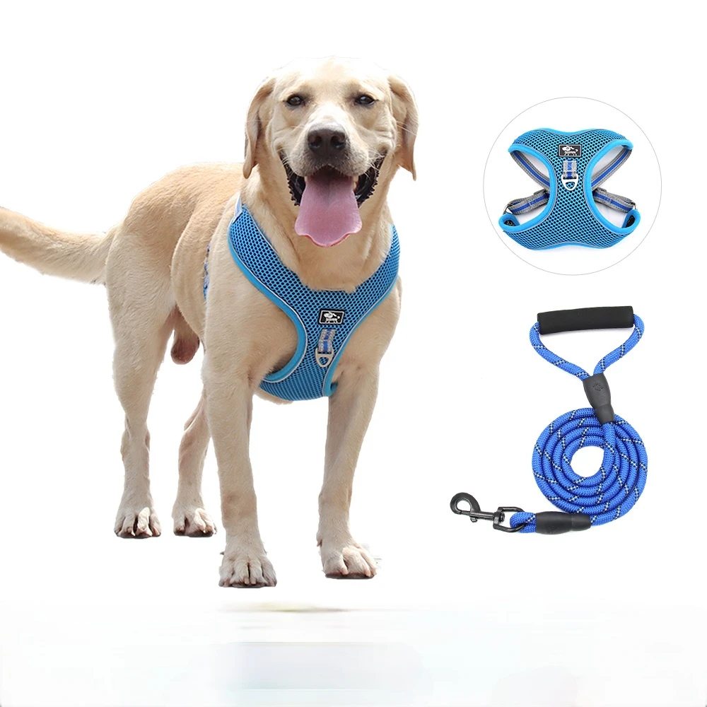 

New Pet Dog Vest Harness for Big Dog Chest Strap Explosion-proof Breathable Reflective Dog Leashes Accessories