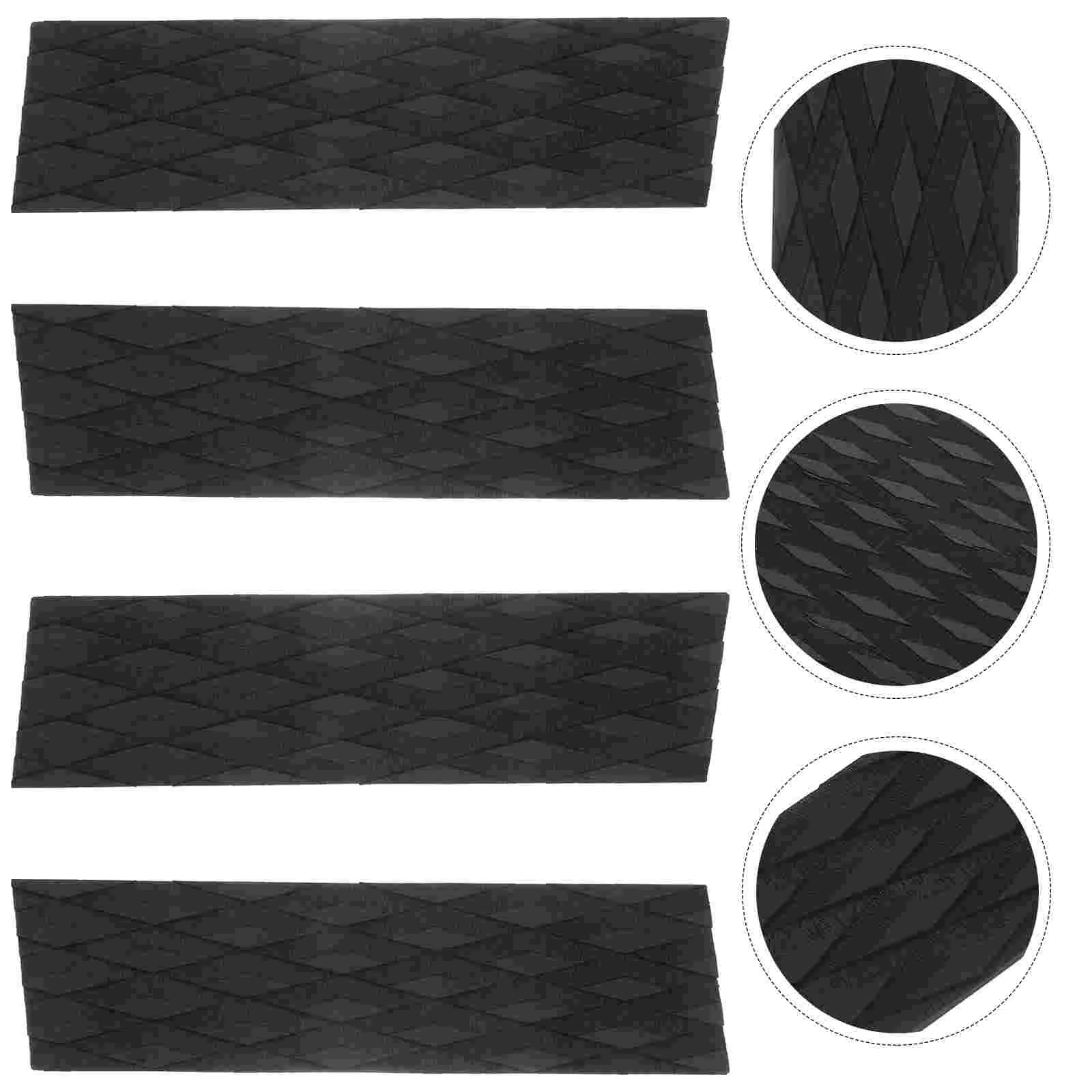 

4 Pcs Surfboard Skid Pad Anti Pads Nonslip Mat Supplies Portable Deck Decor Accessory Non- Eva Surfing Traction