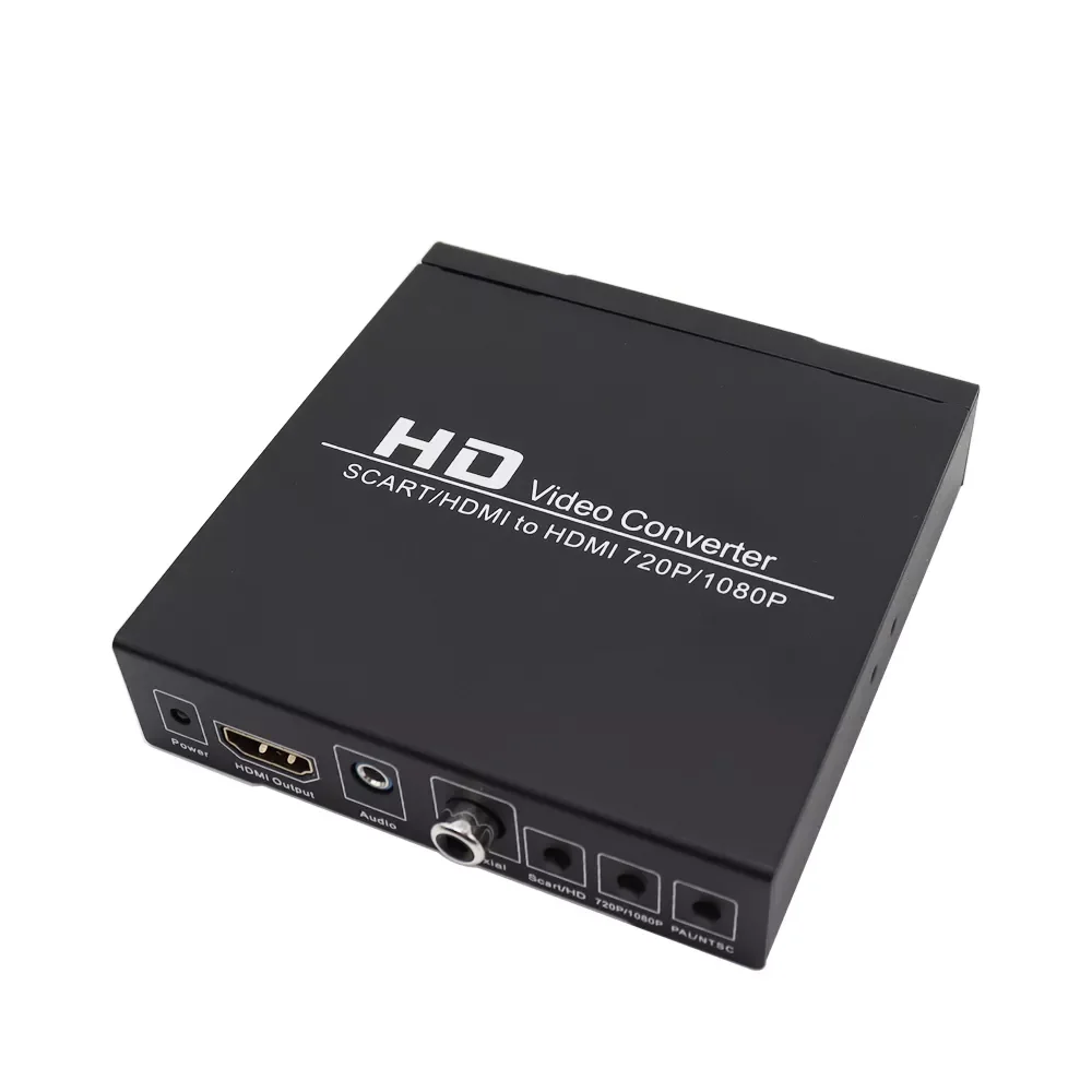 

Цифровой преобразователь SCART в HDMI Full HD 1080P, видеоконвертер высокой четкости, адаптер питания для HDTV HD с вилкой Стандарта ЕС/США