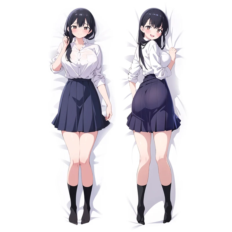 Чехол на подушку Dakimakura Anna Yamada двусторонний полиэстер/хлопок